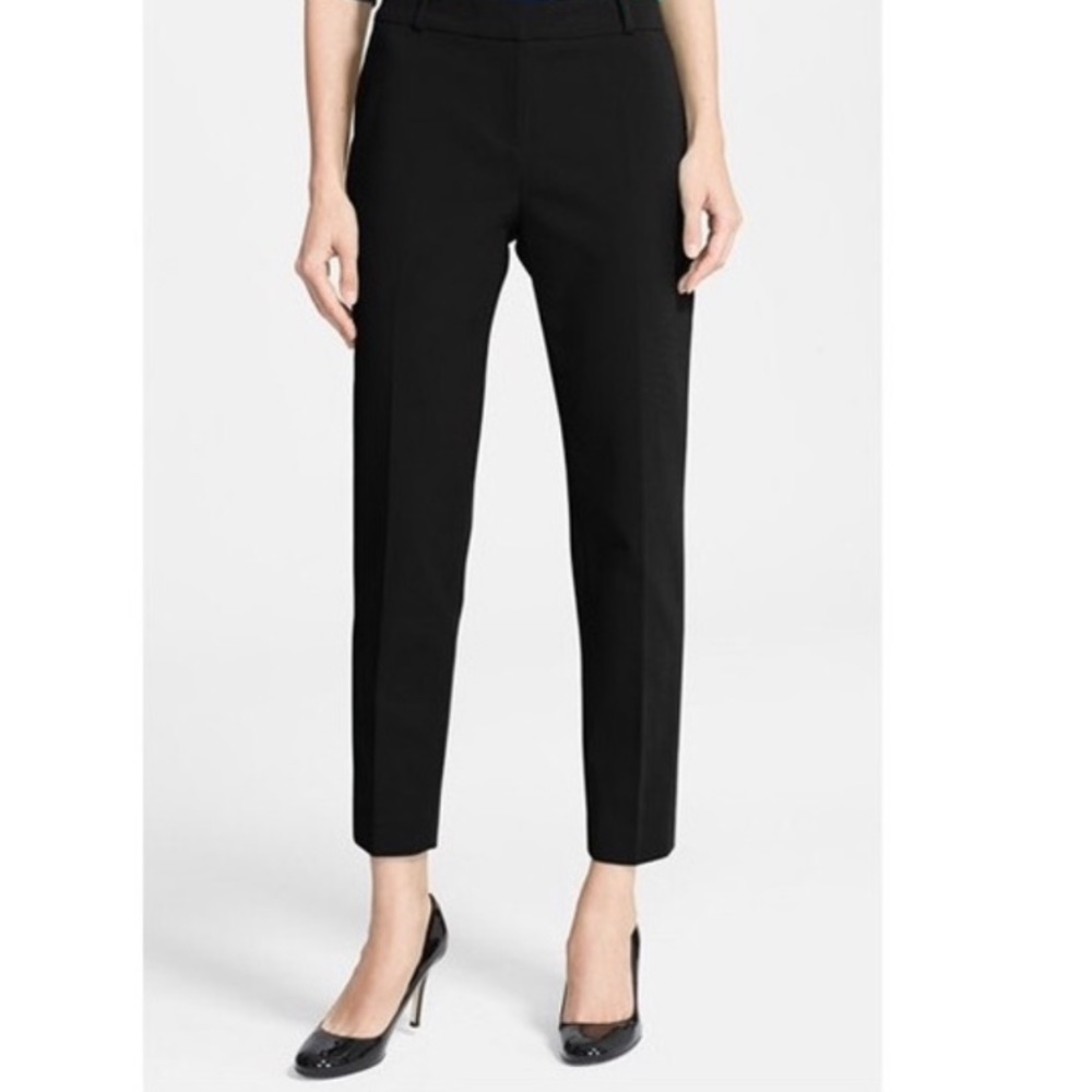 Black cigarette pants.